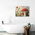 thumbnail image 6 of ZFLMY Mushroom Flowers Plants Print On Canvas Wall Decor for Bathroom, Ready To Hang Room Home Art Decor 20x16in, 6 of 6