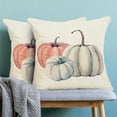 thumbnail image 3 of Fall Decor Pillow Covers 18X18 Inch Set of 2 Fall Throw Pillow Covers Autumn Pumpkin Cushion Cases Outdoor Thanksgiving Decorative Pillows for Couch Home Sofa Living Room, 3 of 5