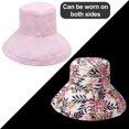 thumbnail image 4 of Sombrero de pesca de doble cara para mujer, gorro protector solar de verano para exteriores, 56-58cm de circunferencia, 4 of 6