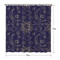 thumbnail image 5 of Gothic Shower Curtain Set - Dark Celestial Moon & Star Print, Mystical Cosmic Bath Decor, Waterproof Polyester 72"Wx72"L, Goth Aesthetic Gift, 5 of 5