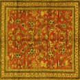 thumbnail image 1 of Ahgly Company Indoor Square Persian Yellow Traditional Area Rugs, 3' Square, 1 of 4