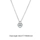 thumbnail image 3 of Collar para mujer, joyería para mujer, collar lujoso con corazón centelleante y cadena de cristal palpitante, regalo de San Valentín, collares de moda., 3 of 3