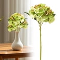 thumbnail image 2 of Faux Hydrangeas 1 Pc Fake Flowers Artificial Silk Hydrangea Flower With Stems Bouquets Arrangement for Home Table Centerpieces Wedding Birthday Party Decoration, 14.57 Inch, Green, 2 of 5