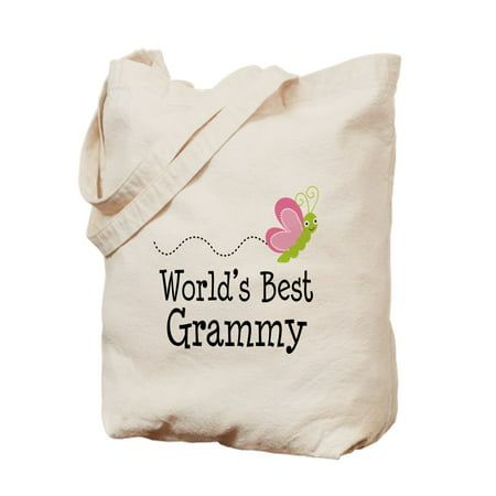 CafePress - World's Best Grammy - Natural Canvas Tote Bag, Cloth Shopping