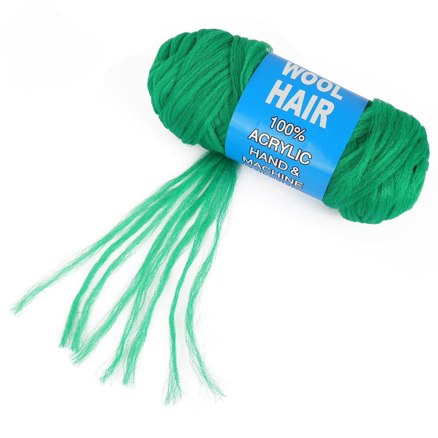 Kiibsot 1/4/8 Rolls 100% Brazilian Wool Hair Acrylic Yarn for African Braids/Senegalese Twist/Faux Locs/Wraps