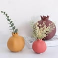 thumbnail image 6 of Creative Pomegranate Ceramic Vases, Vase Pottery Vase Handmade Cute Flower Vase for Home Décor Art - S Red, 6 of 8
