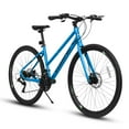 thumbnail image 5 of 700C Road Hybrid Bike for Adult , 21-Speed Road Bike Road Bicycle Carbon Steel Frame/Dual-Disc Brakes/Multiple Colors, 5 of 8