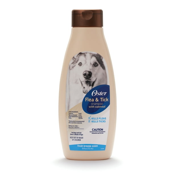 Oster Flea Tick Shampoo With Oatmeal For Dogs And Cats 18 Oz Com - Diy Flea Bath For Puppies
