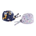 thumbnail image 4 of Gorros de trabajo 2PCS Zulema impreso a prueba de polvo unisex Morado claro con Dibujos animados, 4 of 5