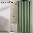 thumbnail image 4 of Cortina de baño cortina de ducha textil impermeable con 12 ganchos para ducha, 4 of 6
