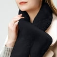 thumbnail image 3 of Women's Faux Fur Scarf Solid Color Soft Warm Winter Neck Wrap Black, 3 of 4
