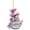 D, variant on Pink and Silver Snowman Christmas Ornament, Festive Hanging Decor for Home and Holiday Season Ambiance, for Adding a Touch of Elegance to Christmas Tree - A
