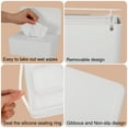 thumbnail image 5 of Taihexin Wipes Dispenser, Refillable Baby Wipes Container with Sealing Design Lid, Wet Wipes Storage Box, Keeps Wipes Fresh, One-Handed Operation, Non-Slip, Wet Tissue Box(White), 5 of 9