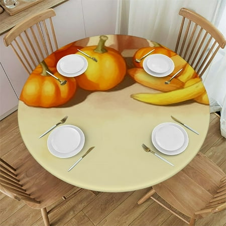 

BANET Fall Tablecloth Round Autumn Table Cloth Farmhouse Sunflower Maple Leaves Thanksgiving Table Cover Decorative for Home Kitchen Dining Outdoor Party Picnic Home Decor 46 -50