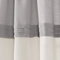 thumbnail image 5 of Lush Decor Farmhouse Faux Linen Colorblock Pleated Window Curtain Panels Linen 40X84 Set, 5 of 11