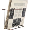 thumbnail image 4 of Modern Metal Wire Wall Mounted Vinyl Records Storage Racks Hanging LP Record Holders Floating Album Cover Display Shelves Set of (Brass), 4 of 7