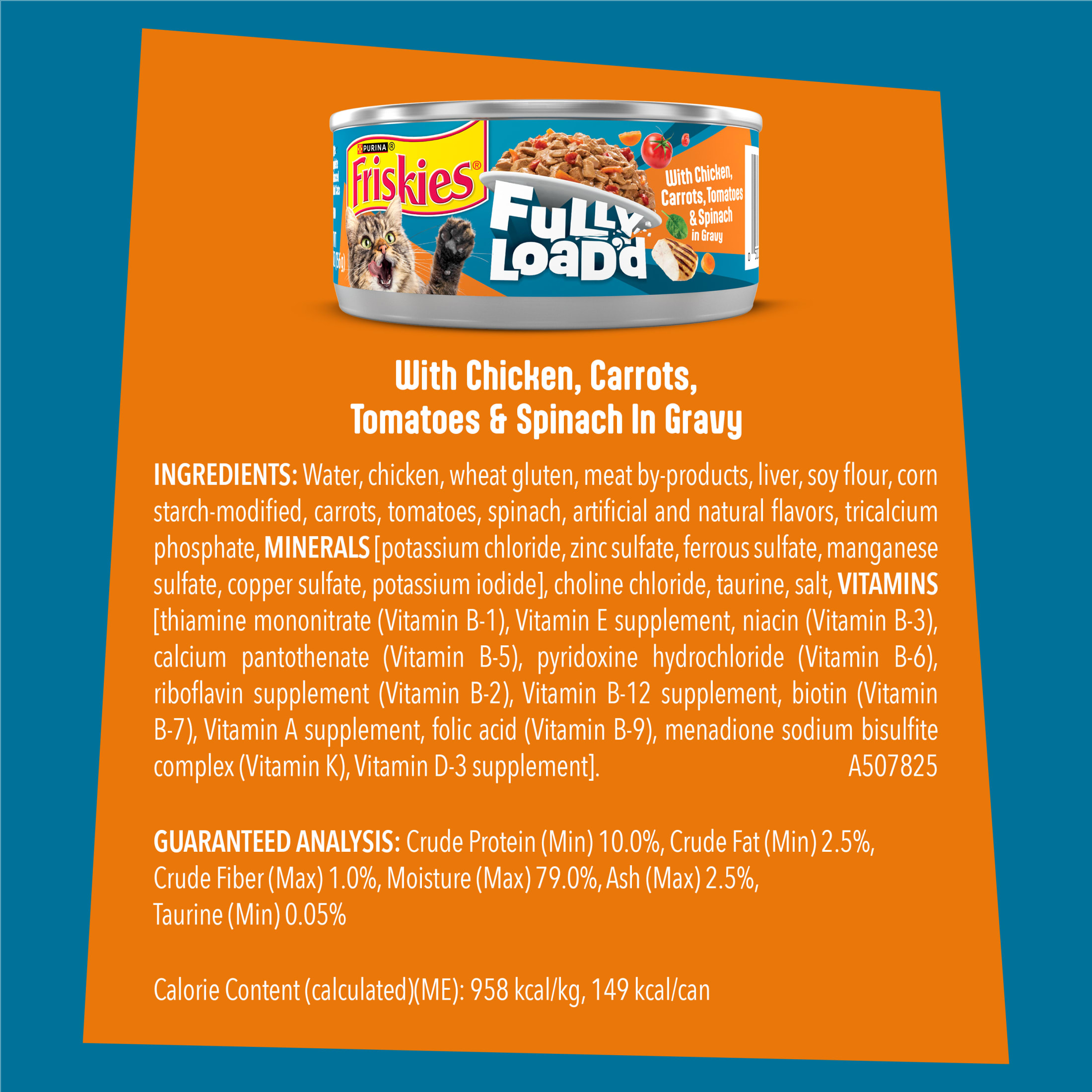 (24 pack) Purina Friskies Fully Load'd Chicken Flavor Wet Cat Food, 5.5 oz Can