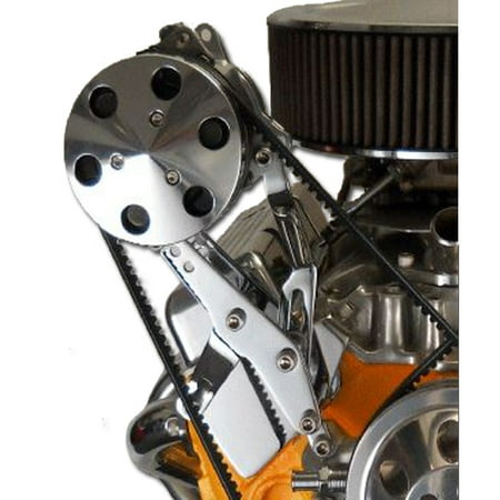 Bills Hot Rod Brackets - Bills Hot Rod Co.600 Series SBC Wide Set A/C Bracket, Long, Raw