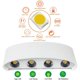 thumbnail image 2 of Aplique LED 8W Blanco Cálido 3000k Aluminio Moderno para Salón Dormitorio Pasillo Escalera Cocina Comedor (Blanco Cálido-8w) [Clase de eficiencia energética F] Dontodent Kuyhfg Sin marca, 2 of 5