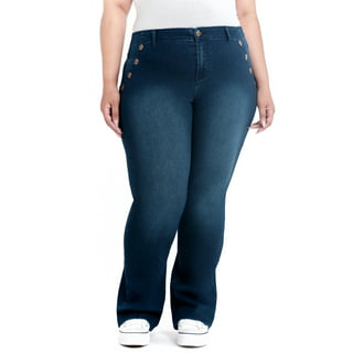 Terra & Sky Women's Plus Size 7 inch Denim Classic Short - Walmart.com