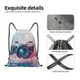 thumbnail image 4 of Sikiie Vintage Camera Splash Art Drawstring Backpack Drawstring Bags, Draw String Back Bag for Sports, Gym, Travel, Swimming, Beach-Small, 4 of 6