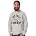 thumbnail image 4 of Funny Dad Joke Yolks Crack Me Up Men's Long Sleeve Tee T Shirt Brisco Brands S, 4 of 6