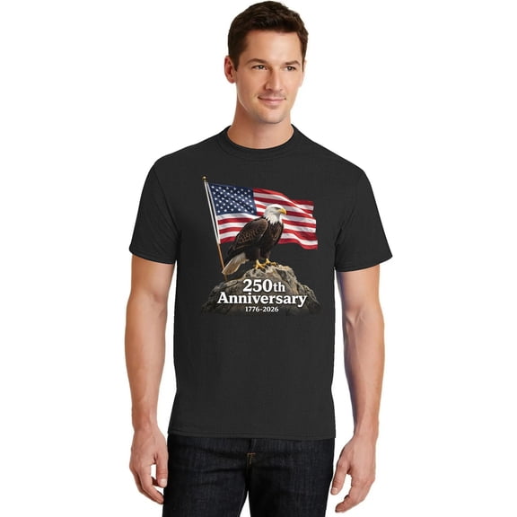 250th Anniversary USA Shirt - USA 250th Anniversary Shirt for Men, 1776-2026 Patriotic Shirts in 6 Sizes, Independence Day Graphic Tee, Mens T Shirts, 250 Anniversary USA Tshirt (S)