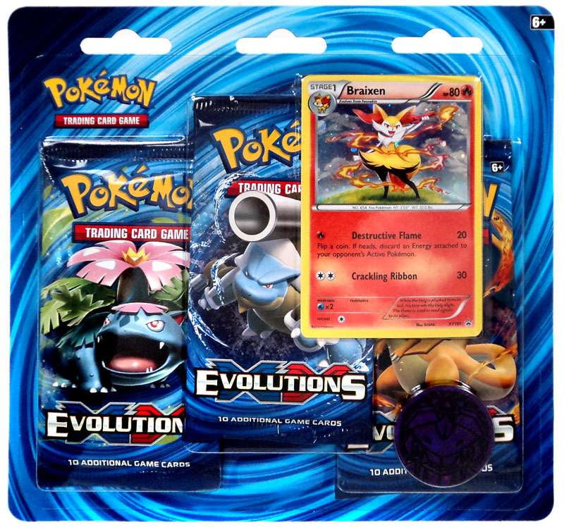 Pokemon X Y Evolutions 3 Pack Special Edition Braixen Walmartcom