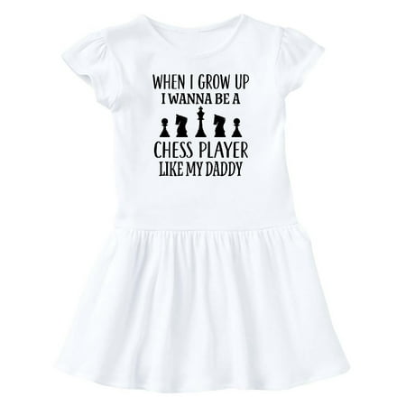 

Inktastic Futre Chess Player Like Daddy Gift Baby Girl Dress