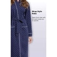 thumbnail image 4 of Long Women's Cotton Robes - Soft Robe Womens, 4 of 6
