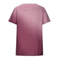 thumbnail image 5 of Tops for Women Tie-dye Pocket Crewneck Short Sleeve Tees T-shirt Ladies Beach Blouse Tunic Tops Women's Summer Clothes, 5 of 8