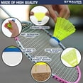 thumbnail image 4 of Strauss Maxis 5050 Badminton Nylon Shuttlecock | Medium Speed, Durable & Less Frequent Replacement , Green | Pack Of 6, 4 of 5