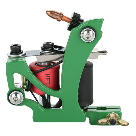 Tattoo Shading Machine WALFRONT Professional Coils Tattoo Machine Lining Shading Tool Green, Coils Tattoo Machine,Tattoo Machine ()