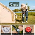 thumbnail image 5 of Lilypelle 4-6 Person TPU Inflatable Hot Tent with Stove Jack, 4-Season Waterproof Camping Glamping House, Quick 5-Min Setup with Hand Pump, Featuring 420D UPF50+ Oxford Fabric & Mesh Windows, 5 of 10