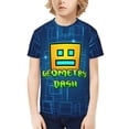 thumbnail image 4 of T-Shirt à Imprimé Graphique 3d Geometry Dash pour Garçons et Filles, Col Ras du Cou, Manches Courtes, 4 of 8