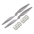 thumbnail image 1 of Hélices RC CW 12x6 Pulgadas 2-Paletas para Avión Nylon Gris 2Pcs con Anillos Adaptadores, 1 of 4