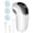 White, variant on Homtronics Electric Fabric Shaver Lint Remover, 2000mAh Rechargeable Sweater Defuzzer with 6-Leaf Blades, LED Light & Display, 3 Speeds, Safety Lock