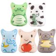 thumbnail image 3 of 5PCS Animal Cat Chew Toy Interactive Catnip Filled Kitten Toy Soft Pet Toy, 3 of 10