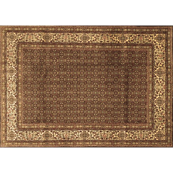 Ahgly Company Indoor Rectangle Persian Brown Traditional Area Rugs, 5' x 7'