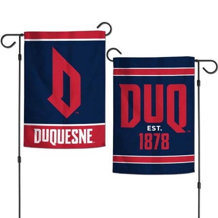Duquesne Dukes 12.5” x 18" Double Sided Yard and Garden College Banner Flag Is Printed in the USA