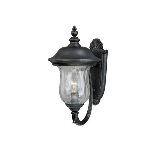 Patriot Lighting Almeria Black with Gold Flecks 19.5" Outdoor Wall