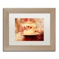 thumbnail image 2 of Trademark Fine Art "Time for Tea" Canvas Art by Lois Bryan White Matte, Birch Frame, 2 of 3