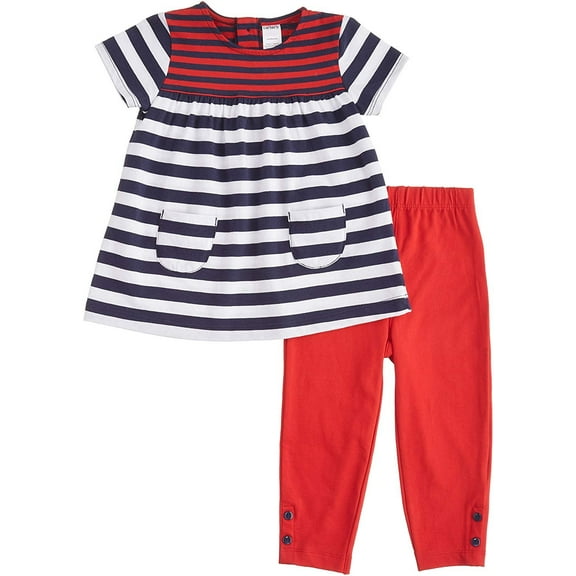 Carter's 2 Piece 4th of July Leggings Set Baby - Red-Newborn