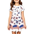 thumbnail image 2 of CAIXIA 4th of July Dresses for Girls USA Patriotic Dress American Flag A Line Dress Independence Day Outfit, 2 of 4