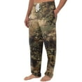 thumbnail image 4 of GrmtClth Mens Pajama Pants Ultra Lightweight Camo Print Bottoms Casual Drawstring Elastic Waist Lounge Pants Comfort&soft Sleep Pants with Pockets and Button Fly Black L, 4 of 8