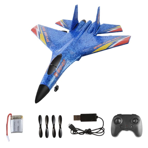 RC Plane Remote Control Airplanes, Foam Remote Control Airplanes, 2.4 GHZ 2 Channels, Easy to Fly RC Fighter, RemoteControl Aircraft with Automatic Balance Gyro for Adult Beginner