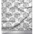 thumbnail image 1 of Soimoi Cotton Poplin Fabric Fish Block Print Sewing Fabric Yard 42 Inch Wide, 1 of 1