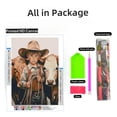 thumbnail image 2 of Cowboy beside Cattles 5D Diamond Art DIY Paint with Full Drill Round Diamond Gems Painting by Number Kits for Adults Art Craft Home Wall Decor 11.8x15.8in(2), 2 of 8