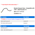 thumbnail image 2 of Booster Vacuum Hose - Compatible with 1999 - 2004 Porsche 911 2000 2001 2002 2003, 2 of 2