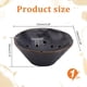 thumbnail image 2 of Jarrón de cerámica negro con forma de cuenco, soporte floral, maceta de cerámica redonda para Ikebana Kenzan, flor de rana para arreglos florales., 2 of 6
